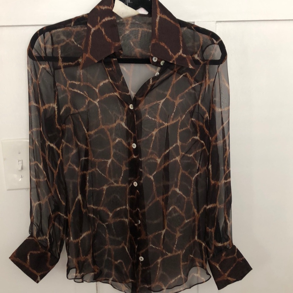 Dolce and Gabana sheer blouse